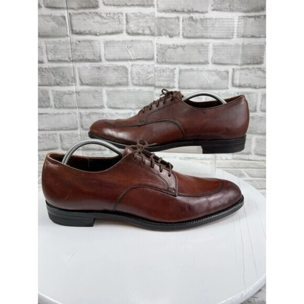 Foot-So-Port Supreme VINTAGE Men’s 12.5 Brown Leather Classic Derby Shoes NEW